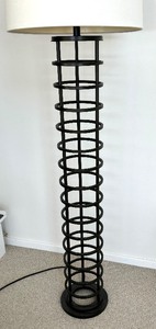 lot 166 image: Sophisticated Black Modern Floor Lamp