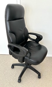 lot 180 image: Black Office Chair by Global