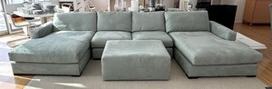 lot 1 image: McCreary Modern Sectional Sofa with Duo Loungers
