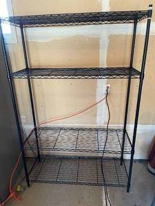 lot 260 image: Metal Four Shelf Storage System