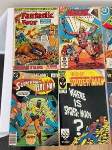 lot 279 image: Eight Vintage Comic Books Including DC and Marvel