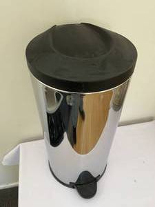 lot 287 image: Simple Human Step Opening Metal Waste Container