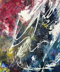 lot 37B image: Original Abstract Art by Moos