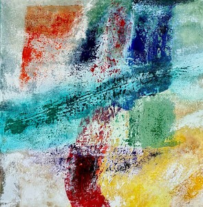 lot 10B image: Skid Marks Original Abstract Painting by Carl Beihl