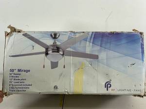 lot 21 image: 50 inch Ceiling Fan still in Box