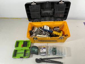 lot 23 image: Tool Box Assorted Tools