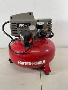 lot 69 image: Porter and Cable Air Compressor
