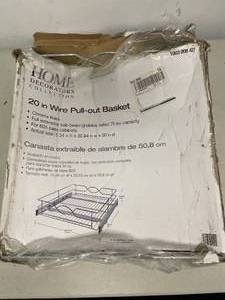 lot 210 image: 20 inch Wire pull out Basket