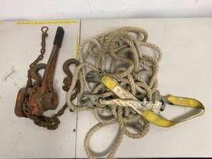 lot 235 image: Tow Rope and Hooks