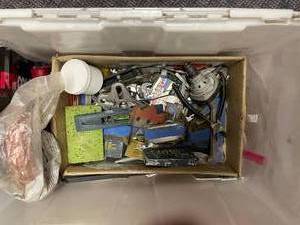 lot 245 image: Random nails tools blades etrc
