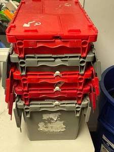 lot 303 image: 5 empty boxes