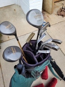 lot 156 image: McGregor Golf Clubs in a Dunlap Bag