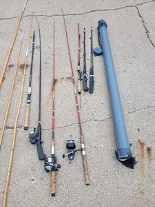 lot 105 image: Fishing Rods and Reels, Cane Pole