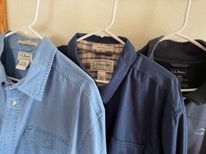 lot 201 image: LL Bean Shirts and Jacket - XL