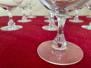 lot 4 image: Nine Orrefors Drop Water Glass Stemware