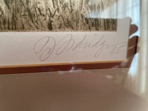 lot 227 image: Rachels RoadWatercolor signed by Artist in Professional Frame