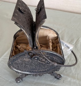 lot 235 image: Silver-Plate Jewelry Casket