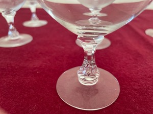 lot 23 image: Ten Orrefors Drop liquor cocktail Stemware