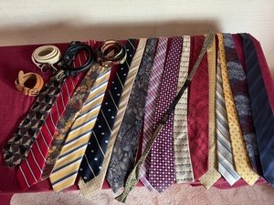 lot 83 image: Mens Ties and Belts