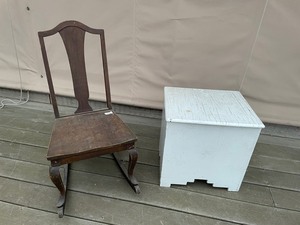 lot 150 image: Rocker and Bench Table