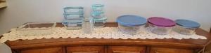 Pyrex glass storage containers