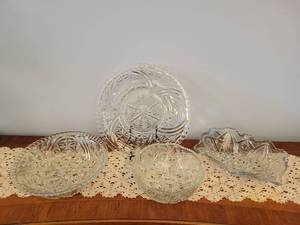 Decorative Entertaining Glass Bowls & Plate