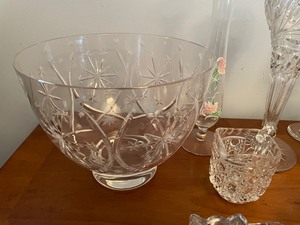 Splendid Glassware Collection with bowl, butter dish, glasses and much more