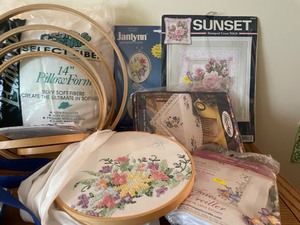 X Stitch Kits & Wooden Hoops