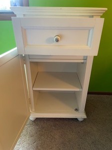 White Bathroom Storage Cabinet
