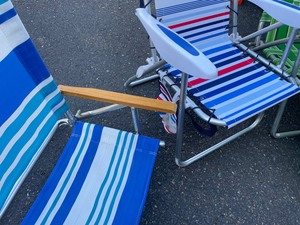 Variety of Three Lawn Chairs and a Lounger