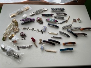 Hair Barrettes, Sweater Clips and Pins