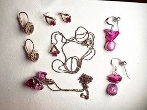 Elegant Ruby Necklaces & Earrings
