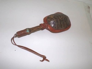 lot 23 image: Vintage Native American Turtle Rattle