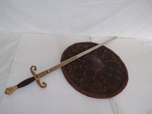 lot 42 image: Authentic Sword and Shield