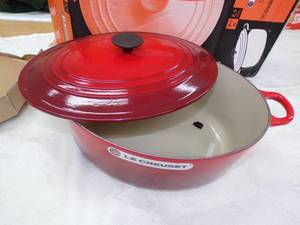 lot 70 image: Le Creuset Cast Iron - Oval  Oven Never Used