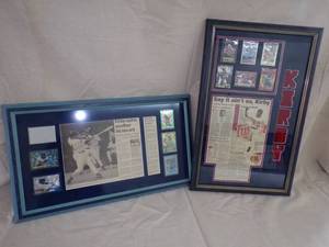 lot 99 image: Kirby Puckett Framed Memorabilia