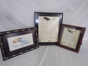 lot 115 image: The Eagle Feather Framed by Stephanie Thompson, Eagle Picture (91-92)