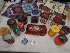 lot 159 image: Candles, Rugs