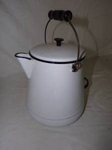 lot 163 image: Porcelain Enamel Coffee Pot