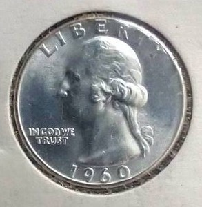 1960 Washington Silver Quarter