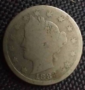 1883 Cents Version Liberty Nickel