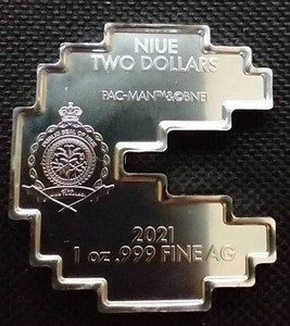 2021 Niue 1 Oz. Silver Pac-Man Coin