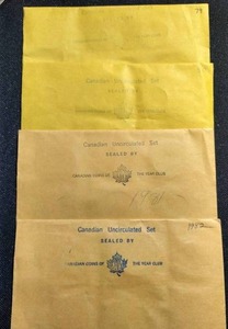 (4) Canadian Uncirculated Sets - 1979-1982