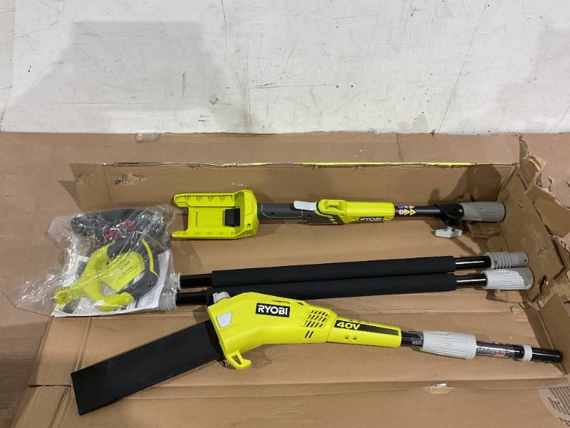 RYOBI 40V 10 in. Cordless Battery Pole Saw Tool Only Snowflake