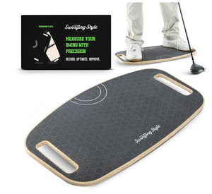 lot 206 image: Swinging Style Golf Swing Trainer Pressure Plate with Smart Design
