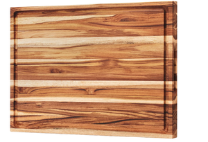 lot 308 image: Shumaru California, Extra Large Edge-Grain Teak Wood Cutting Board