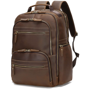 lot 310 image: Taertii Genuine Leather Backpack For Men Vintage
