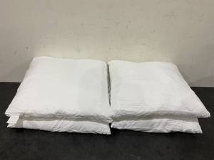 lot 255 image: LOT OF 4 White Premium Pillow