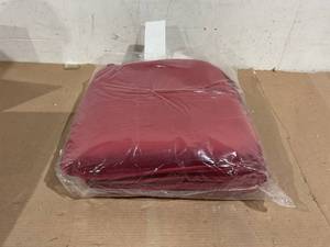 lot 197 image: LOT OF 4 Velvet Red Chair Cushions