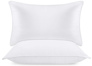 lot 417 image: Utopia Bedding Bed Pillows for Sleeping (White), King Size, Set of 2